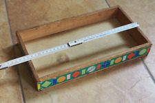 DDR Vero Holzbausteine Holzspielzeug - Kiste / Schachtel
