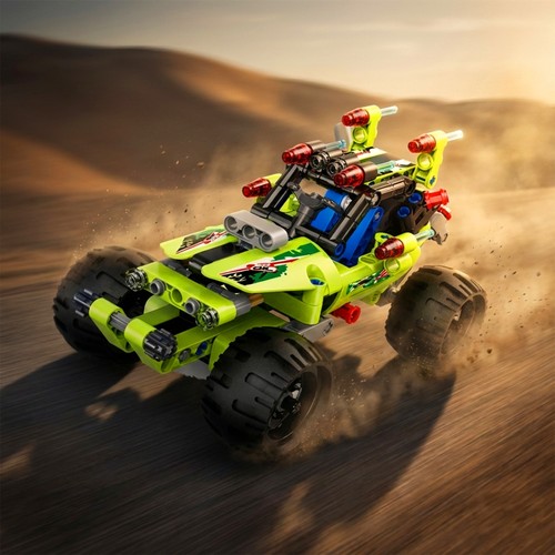 Buggy auto aus bausteinen - buggy-auto, mit