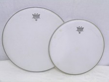 2 x Remo Emperor coated  12",  14"