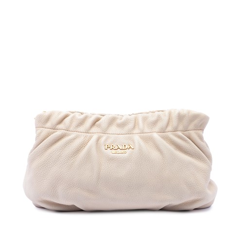 Prada vitello daino ruched - vitello,