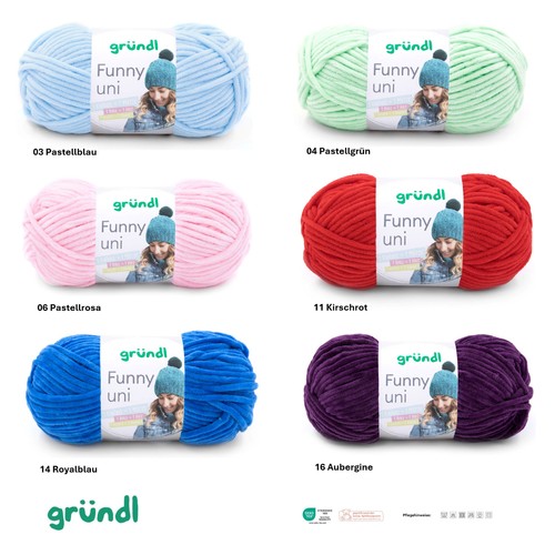 Gründl funny uni 100g wolle - uni,