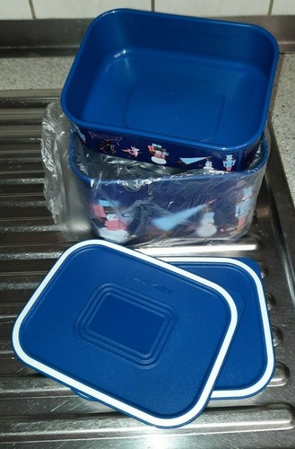 Tupperware 2tlg quadro - tupperware, 2tlg.
