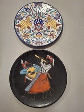 2 Teller Tunesien Handbemalt