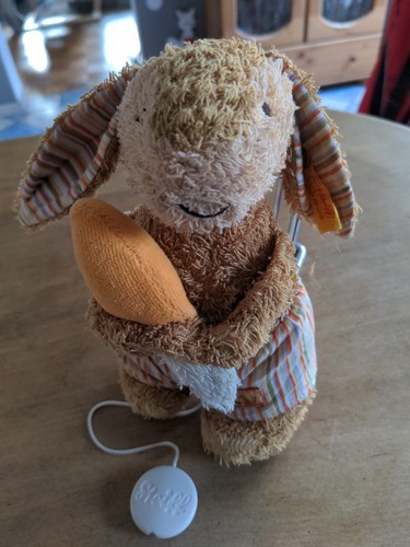 Steiff hase mit möhre - hase,