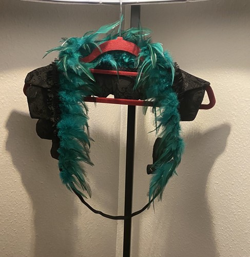 Cape faux federschal - faux,