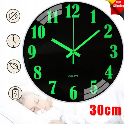 Wanduhr rund leuchtend ohne - wanduhr,