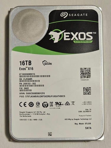 Seagate exos x16 st16000nm001g - seagate,