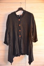 Kurze Leinenjacke von  LaBass Schwarz Gr. 2 gebraucht - Zustand gut #57