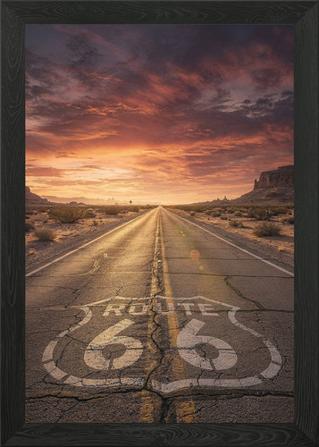 Route desert sunset road - 66,
