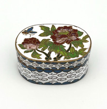 Vintage Pillendose Cloisonne