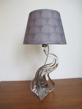 Massiv Glas Design Tischlampe