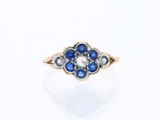 Top Preis Ring Brillanten Diamanten Saphire 585 Gold 14 Karat Deta Schmuck