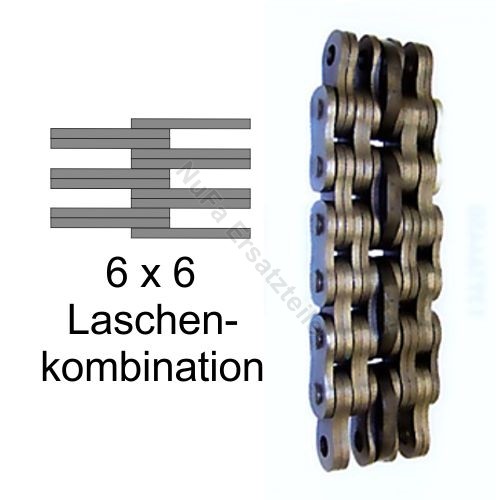 Flyerkette lastkette 6x6 typ - flyerkette,,