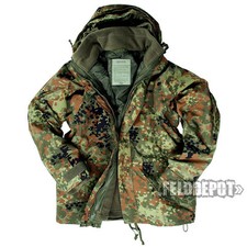 US Parka Nässeschutz ECWCS BW Flecktarn + Fleecejacke Bundeswehr Regenjacke