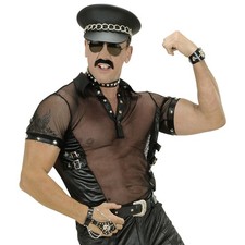 80er Jahre Rockershirt Netz