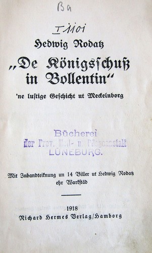 Hedwig rodatz königsschuss - hedwig,