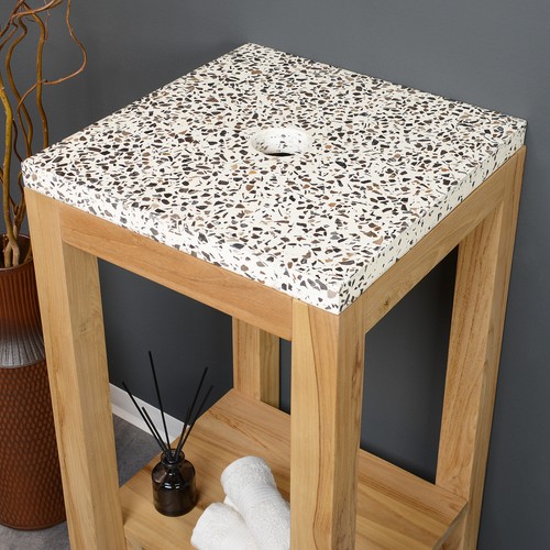 Terrazzo waschtischplatte - terrazzo,
