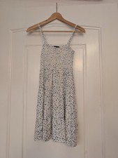 Kleid Weiß Blaume Blumen Gr S New Yorker Sister Träger Mini