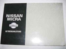 bedienungsanleitung Betriebsanleitung NISSAN Micra Handbuch Ausgabe 1992