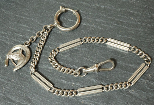 Alte silberne taschenuhrkette - alte,