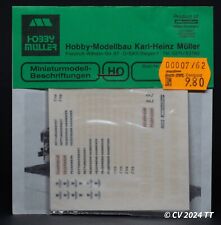 1/87 H0 Hobby Müller 402 Decal/Naßschieber, Feuerwehr / Rettungsdienst Hannover