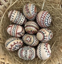 10 Stück sorbische Ostereier