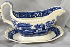 Copeland Spode Blue Tower Sauciere einteilig Soßenausgießer