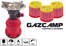 Gazcamp Gaskocher Campingkocher Piezozündung 1,2 kW für 190 g Stechgaskartuschen
