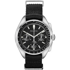 Bulova Lunar Pilot Sonderedition Herren Chronograph Nylonarmbanduhr 96A225