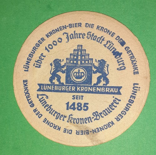 Bierdeckel lüneburger kronen - bierdeckel,