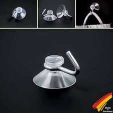 1-100 x Saugnapf 20 mm mit Haken aus Metall Saughaken Saugnäpfe Handtuchhalter