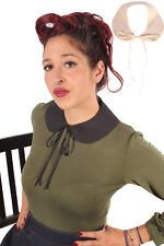 retro rockabilly Bubikragen pin up Blusenkragen Peter-Pan-Collar