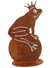 Dekofigur froschkönig mit - dekofigur,