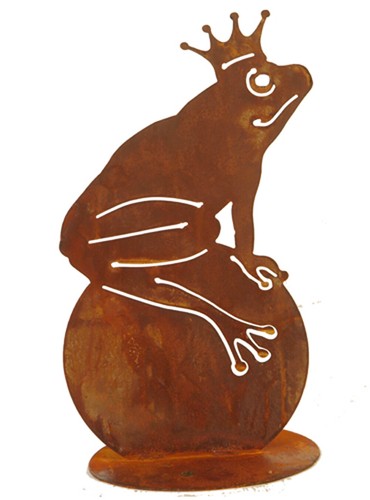 Dekofigur froschkönig mit - dekofigur,