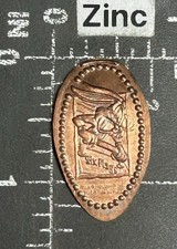 Sechs Flaggen 6 Amusement Park Bugs Bunny Looney Tunes Länglich Gepresst Penny