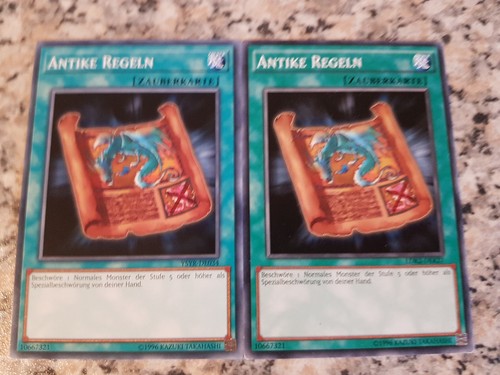 2 antike regeln - yu-gi-oh!,