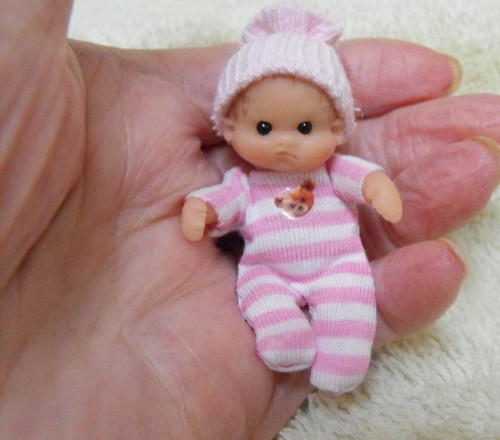 Ooak puppenhaus miniatur baby - ooak,