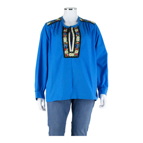 Damen oberteil blau langarm - oberteil, xl