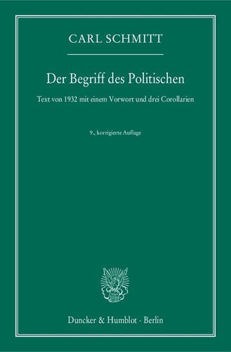 Der begriff des politischen - der,