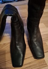 Schwarze gabor lederstiefel - schwarze,