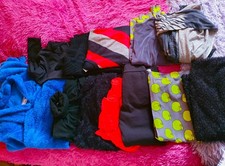 11 Teile Kleiderpaket Plüschanzug hose mit Fell pancho warme Kleidung