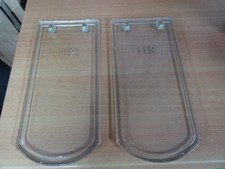 Biberschwanz Dachziegel Glas 38x18cm 2Stück