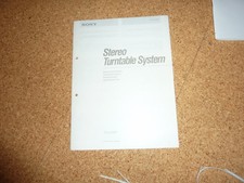 original BEDIENUNGSANLEITUNG SONY Stereo Plattenspieler PS LX150H