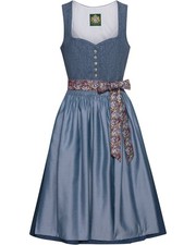 Hammerschmid Dirndl Rothsee midi Dirndl Herzförmiger Ausschnitt Jacquard-Muster