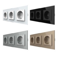 LIVOLO Glas 3 Fach Steckdose