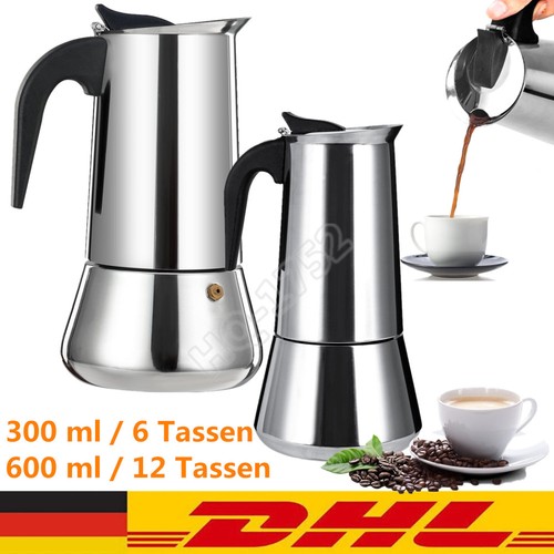 Edelstahl espressomaker - edelstahl,