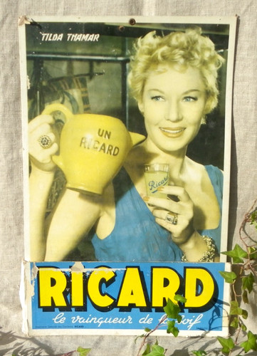 Ricard alte leere werbung - ricard,