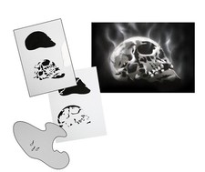 AS-111 Schädel Flammen Step