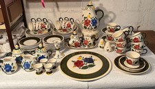 Service Bauernblumen Konvolut, Kaffeeservice, Villeroy und Boch, 78-teilig