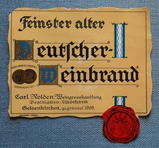 altes Flaschenetikett Etikett
